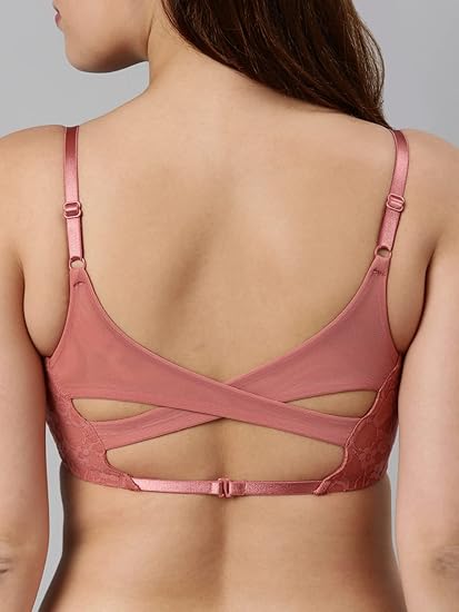 Enamor Cami X-Back Women's Bralette – All-Day Comfort, Fully Lined Lace, Non-Padded, Wirefree, Full Coverage F109